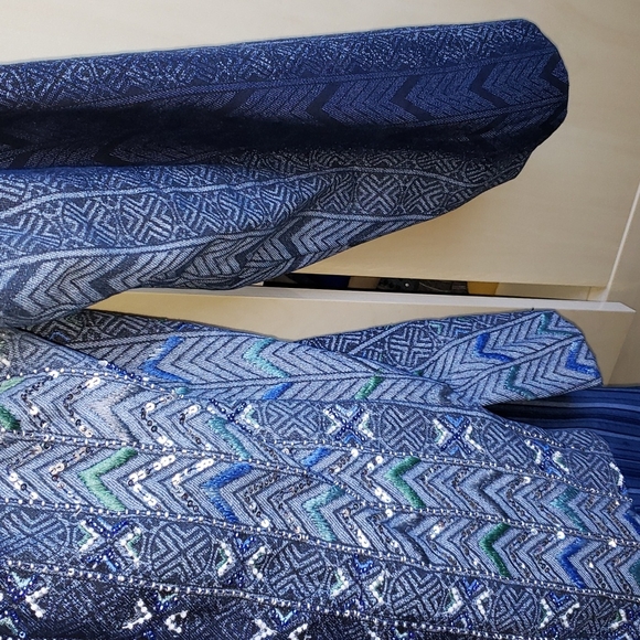 SOLD Vintage Coldwater Creek Multi Blue Denim Jacket Size 1X - Picture 3 of 6